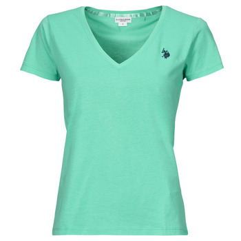 tekstylia Damskie T-shirty z krótkim rękawem U.S Polo Assn. BELL Zielony