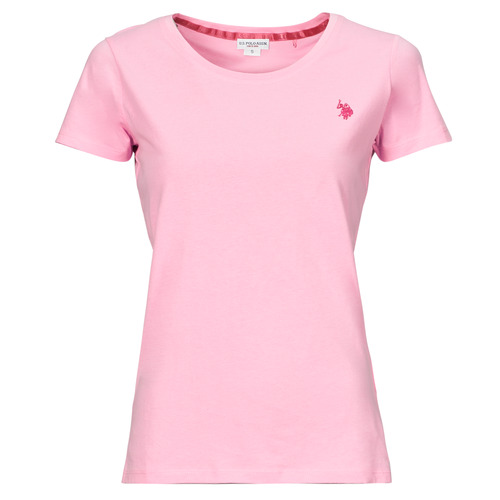 tekstylia Damskie T-shirty z krótkim rękawem U.S Polo Assn. CRY Różowy