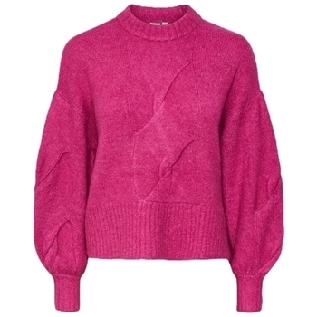 tekstylia Damskie Swetry Y.a.s YAS Lexu L/S Knit - Rose Violet Różowy