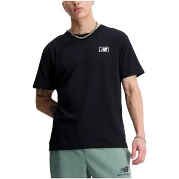 tekstylia Męskie T-shirty z krótkim rękawem New Balance  Czarny