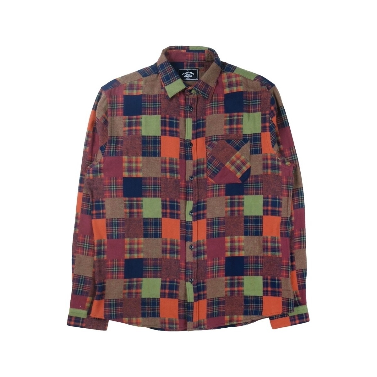 tekstylia Męskie Koszule z długim rękawem Portuguese Flannel OG Patchwork Shirt - Checks Wielokolorowy