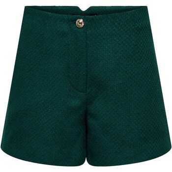 tekstylia Damskie Krótkie spodnie Only PANTALONES CORTOS CASUAL MUJER  15304807 Zielony