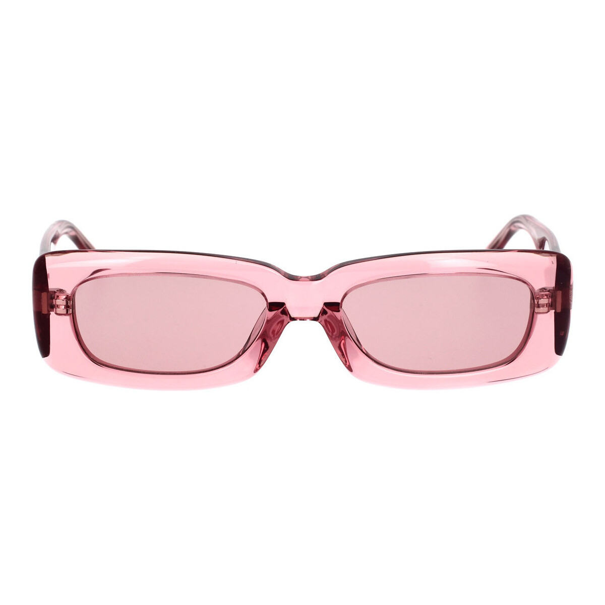 Zegarki & Biżuteria  Damskie okulary przeciwsłoneczne The Attico Occhiali da Sole  X Linda Farrow Mini Marfa 16C17 Różowy