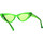 Zegarki & Biżuteria  Damskie okulary przeciwsłoneczne The Attico Occhiali da Sole  X Linda Farrow Dora 32C11 Zielony