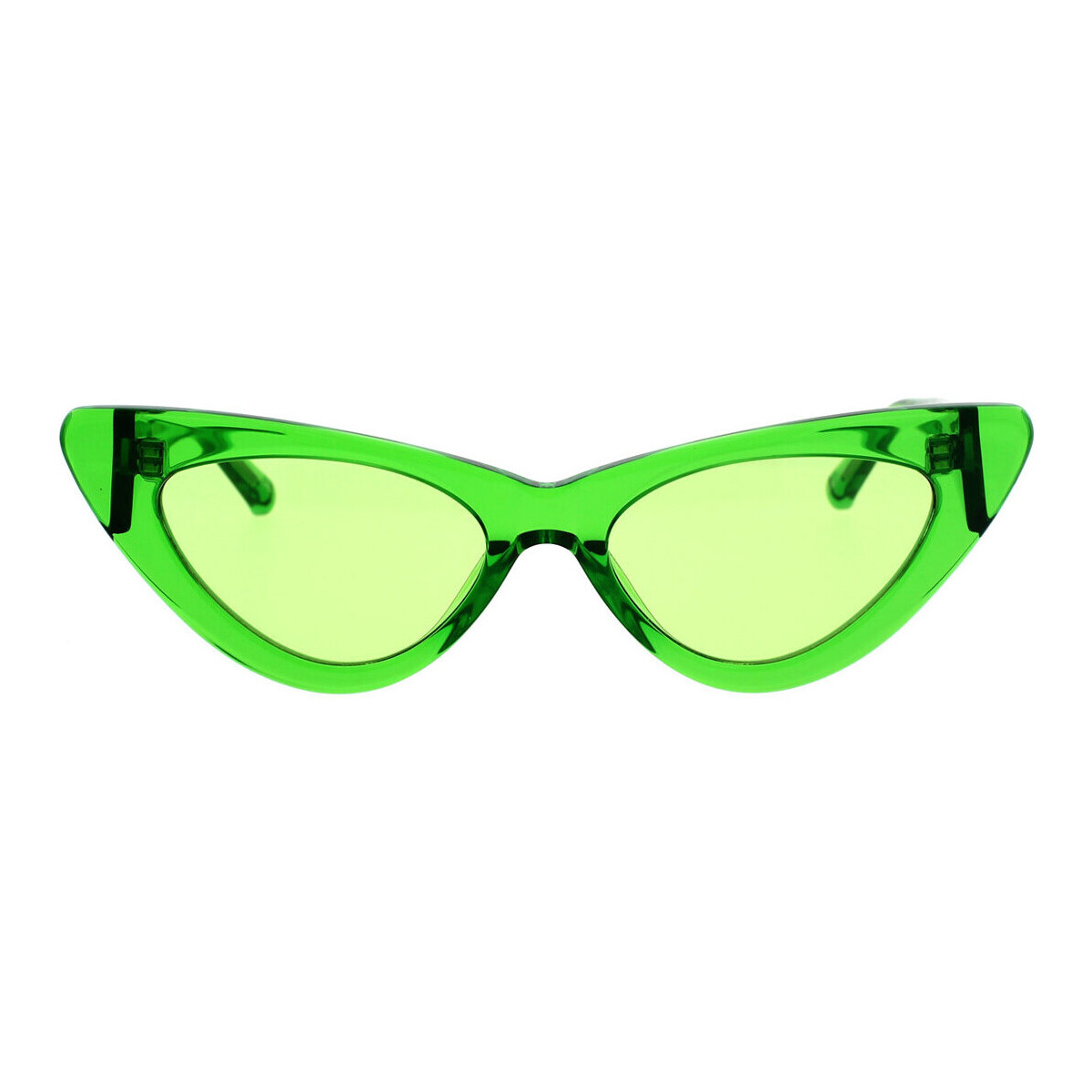 Zegarki & Biżuteria  Damskie okulary przeciwsłoneczne The Attico Occhiali da Sole  X Linda Farrow Dora 32C11 Zielony