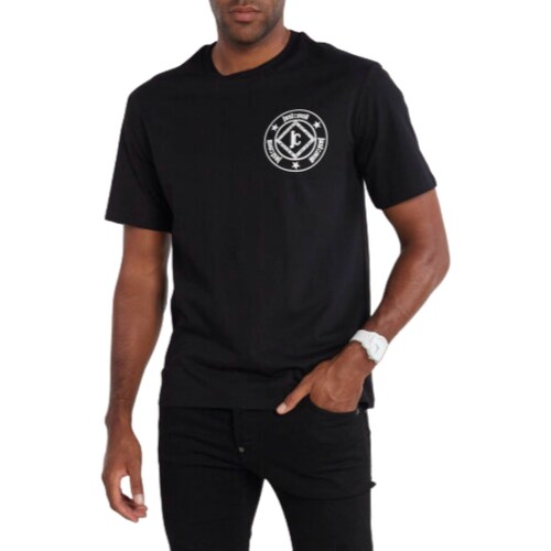 tekstylia Męskie T-shirty z krótkim rękawem Roberto Cavalli 75OAHT08-CJ500 Czarny