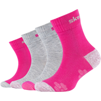 Dodatki Damskie Skarpety Skechers 4PPK Wm Mesh Ventilation Glow Socks Różowy