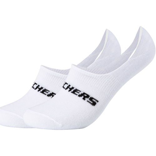 Dodatki Stopki Skechers 2PPK Mesh Ventilation Footies Socks Biały