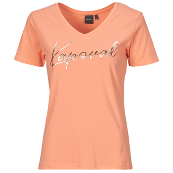 tekstylia Damskie T-shirty z krótkim rękawem Kaporal FRAN Różowy