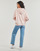 tekstylia Damskie Bluzy New Balance FRENCH TERRY SMALL LOGO HOODIE Różowy