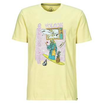 tekstylia Męskie T-shirty z krótkim rękawem Volcom FRENCHSURF PW SST Żółty