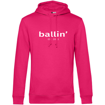 tekstylia Męskie Swetry Ballin Est. 2013 Basic Hoodie Różowy