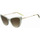 Zegarki & Biżuteria  Damskie okulary przeciwsłoneczne Love Moschino Occhiali da Sole  MOL062/S 1ED Kaki
