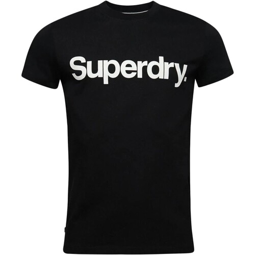 tekstylia Męskie T-shirty z krótkim rękawem Superdry 223122 Czarny