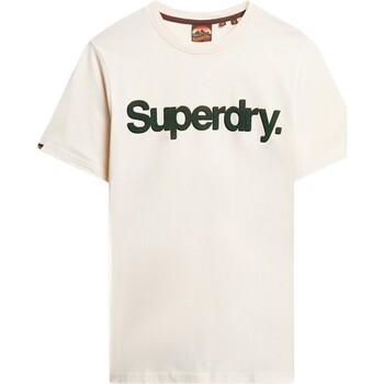 tekstylia Męskie T-shirty z krótkim rękawem Superdry 223247 Biały