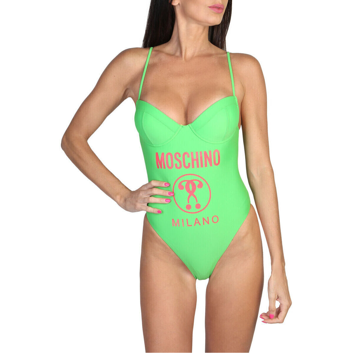 tekstylia Damskie Bikini: góry lub doły osobno Moschino A4985 4901 A0396 Green Zielony