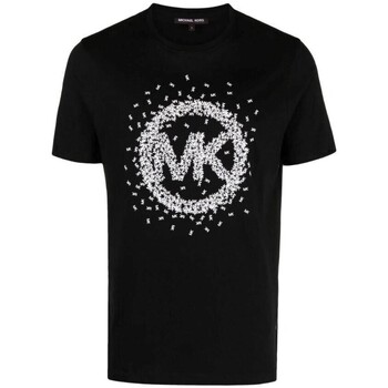 tekstylia Męskie T-shirty z krótkim rękawem MICHAEL Michael Kors CF351OZFV4 Czarny