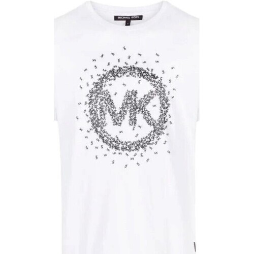 tekstylia Męskie T-shirty z krótkim rękawem MICHAEL Michael Kors CF351OZFV4 Biały