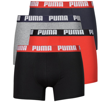 Bielizna Męskie Bokserki Puma PUMA BOXER X4 Czerwony