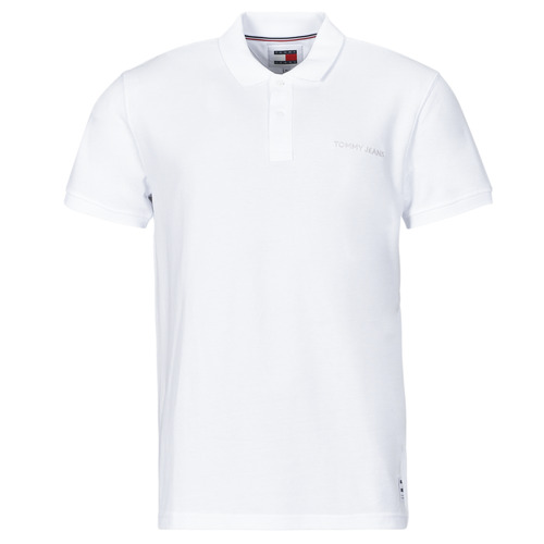 tekstylia Męskie Koszulki polo z krótkim rękawem Tommy Jeans TJM REG CLASSIC POLO Biały
