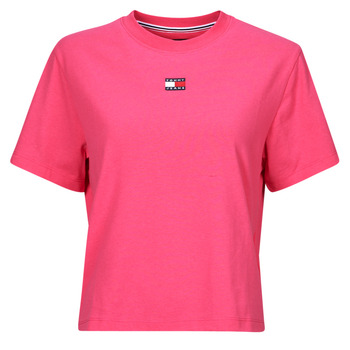 tekstylia Damskie T-shirty z krótkim rękawem Tommy Jeans TJW BXY BADGE TEE EXT Różowy