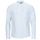 tekstylia Męskie Koszule z długim rękawem Tommy Jeans TJM MAO STRIPE LINEN BLEND SHIRT Biały / Niebieski