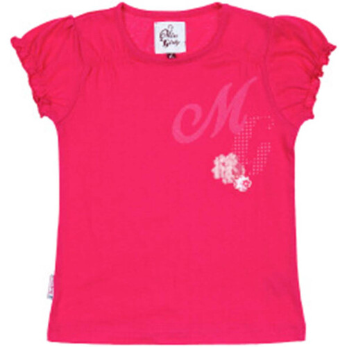 tekstylia Dziewczynka T-shirty z krótkim rękawem Miss Girly T-shirt manches courtes fille FABOULLE Różowy