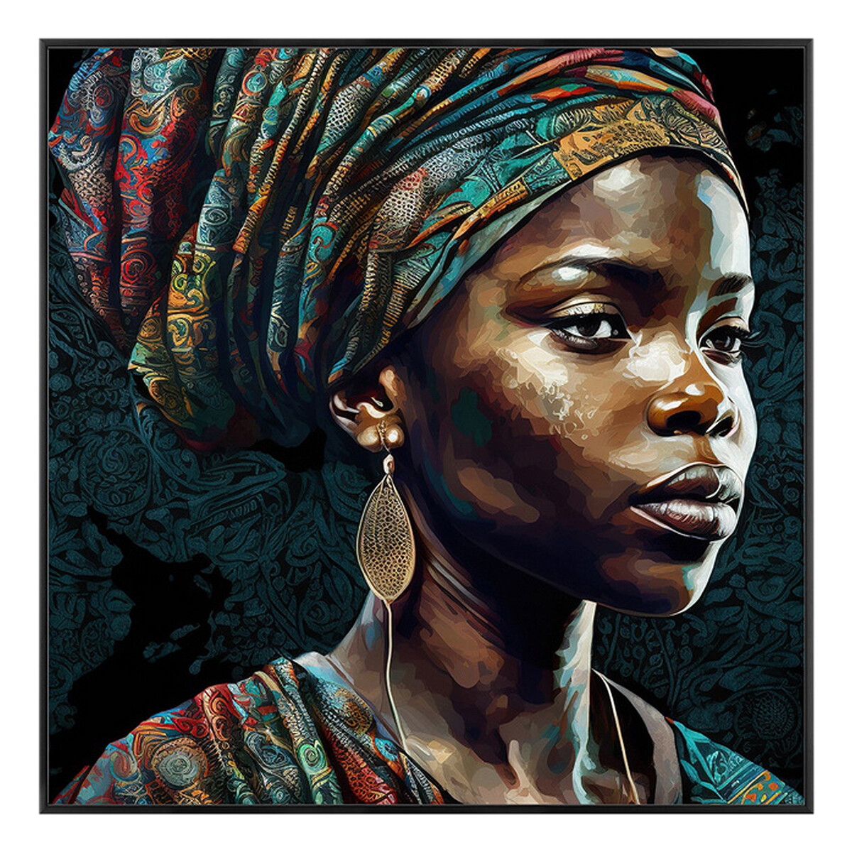 Dom Obrazy Signes Grimalt Afrykańskie Malarstwo Kobiet Czarny