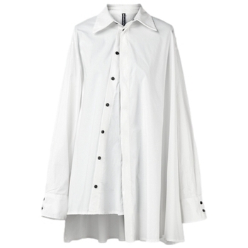 tekstylia Damskie Topy / Bluzki Wendykei Shirt 110905 - White Biały