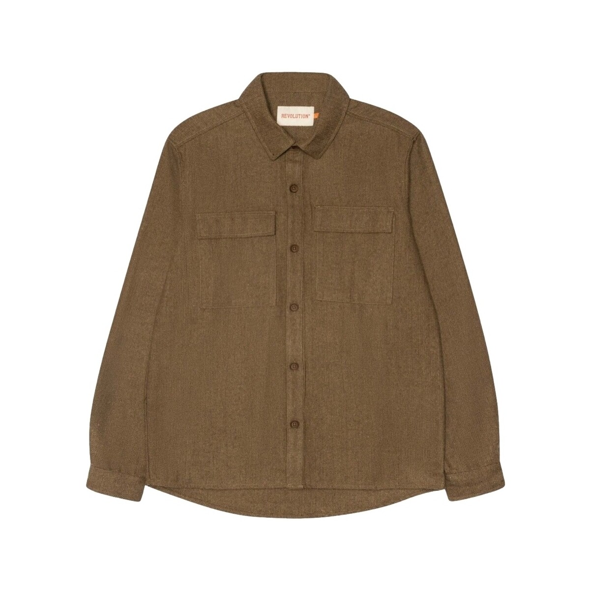tekstylia Męskie Koszule z długim rękawem Revolution Utility Shirt 3953 - Light Brown Brązowy