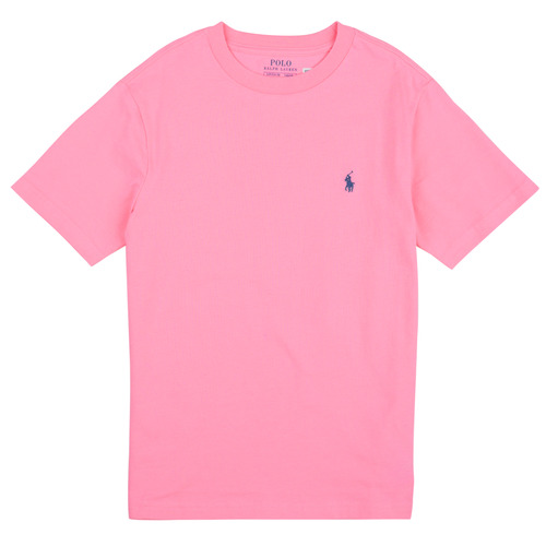 tekstylia Dziecko T-shirty z krótkim rękawem Polo Ralph Lauren SS CN-TOPS-T-SHIRT Różowy