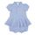 tekstylia Dziewczynka Sukienki krótkie Polo Ralph Lauren SS PEPLUM BU-ONE PIECE-SHORTALL Niebieski / Ciel