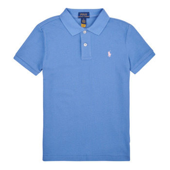 tekstylia Chłopiec Koszulki polo z krótkim rękawem Polo Ralph Lauren SS KC-TOPS-KNIT Niebieski