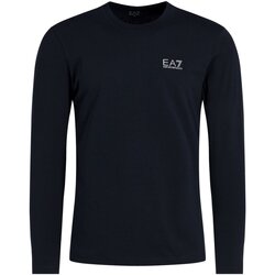 tekstylia Męskie T-shirty z długim rękawem Emporio Armani EA7 8NPT55 PJM5Z Niebieski