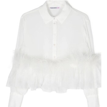 tekstylia Dziewczynka Koszule Patrizia Pepe 7C0228-A314 Biały