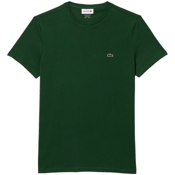 tekstylia Męskie T-shirty i Koszulki polo Lacoste Regular Fit T-Shirt - Vert Zielony