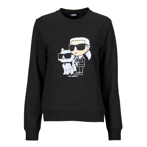 tekstylia Damskie Bluzy Karl Lagerfeld ikonik 2.0 sweatshirt Czarny