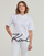 tekstylia Damskie T-shirty z krótkim rękawem Karl Lagerfeld karl signature hem t-shirt Biały
