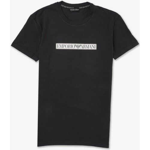 tekstylia Męskie T-shirty z krótkim rękawem Emporio Armani 111035 3F517 Czarny