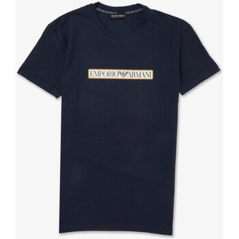tekstylia Męskie T-shirty z krótkim rękawem Emporio Armani 111035 3F517 Niebieski