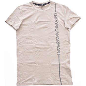 tekstylia Męskie T-shirty z krótkim rękawem Emporio Armani 111035 3F523 Beżowy