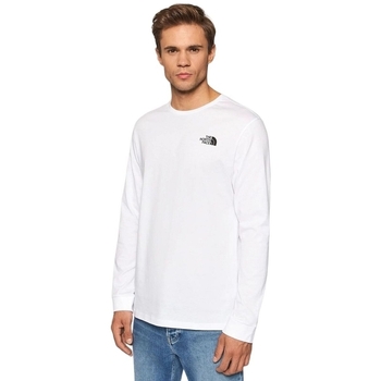 The North Face M LS SIMPLE DOME TEE Biały