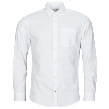 tekstylia Męskie Koszule z długim rękawem Jack & Jones JJEOXFORD SHIRT LS Biały