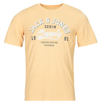tekstylia Męskie T-shirty z krótkim rękawem Jack & Jones JJELOGO TEE SS O-NECK 2 COL SS24 SN Pomarańczowy