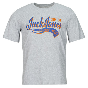 tekstylia Męskie T-shirty z krótkim rękawem Jack & Jones JJELOGO TEE SS O-NECK 2 COL SS24 SN Szary