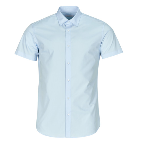 tekstylia Męskie Koszule z krótkim rękawem Jack & Jones JJJOE SHIRT SS PLAIN Niebieski