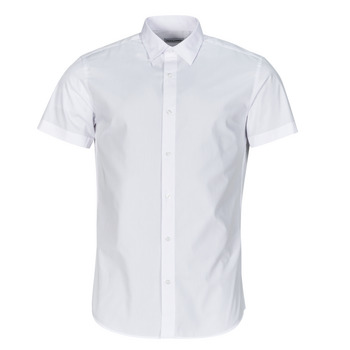 tekstylia Męskie Koszule z krótkim rękawem Jack & Jones JJJOE SHIRT SS PLAIN Biały