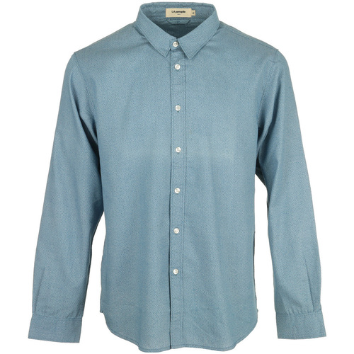 tekstylia Męskie Koszule z długim rękawem La Panoplie Chemise Niebieski