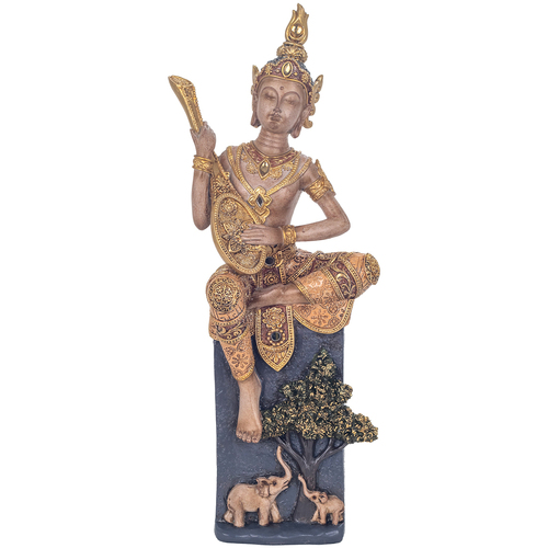 Dom Statuetki i figurki  Signes Grimalt Buddha Buddha Music Złoty