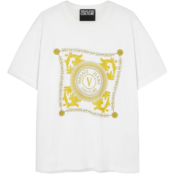 tekstylia Męskie T-shirty i Koszulki polo Versace  Biały
